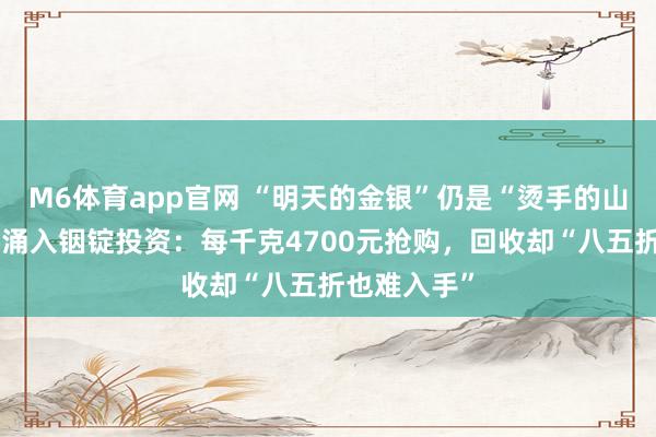 M6体育app官网 “明天的金银”仍是“烫手的山芋”？散户涌入铟锭投资：每千克4700元抢购，回收却“八五折也难入手”